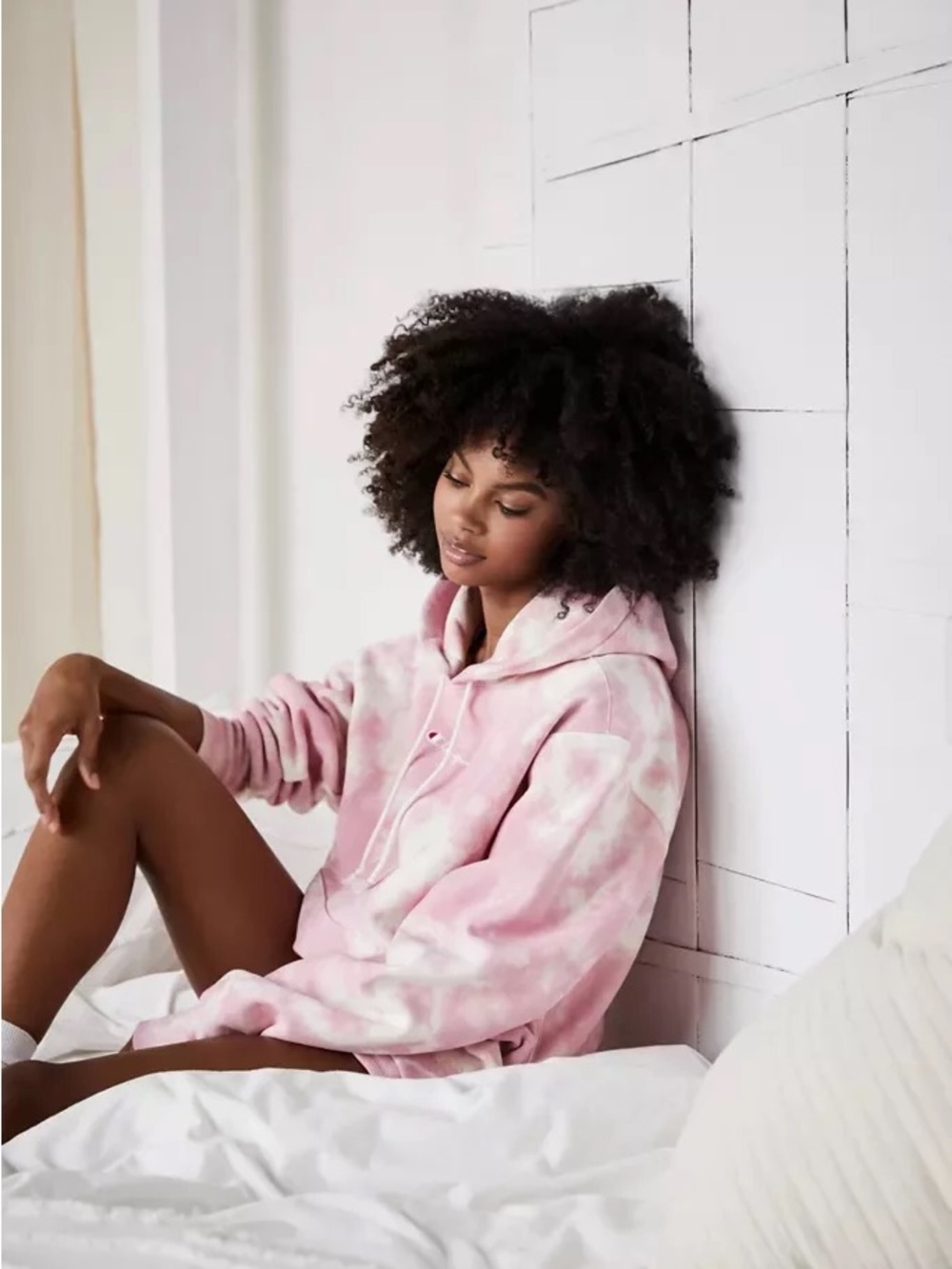 Champion | Pink Tie-Dye Reverse Weave Hoodie